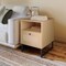 Merrick Lane Burkett Set of 2 Mid-Century Modern Wooden Bed Side Tables/Nightstands with Drawer and Shelf